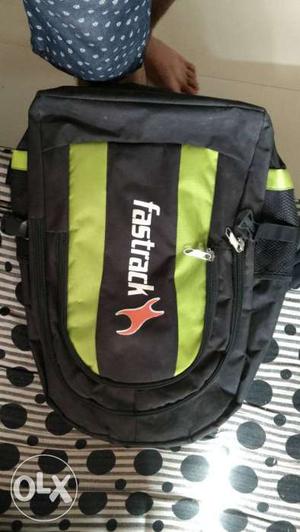 Black And Green Fastrack Backpack