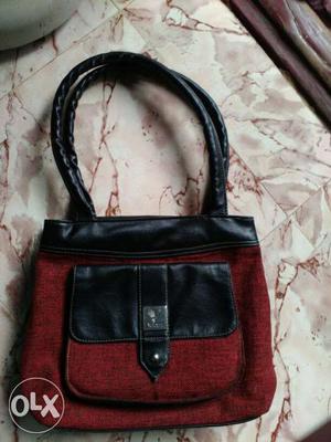 Black And Red Handbag