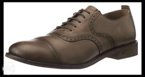 Brand new brown leather shoe for men at Rs.
