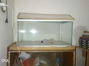 Fish tank size " with top, oxygen pump,