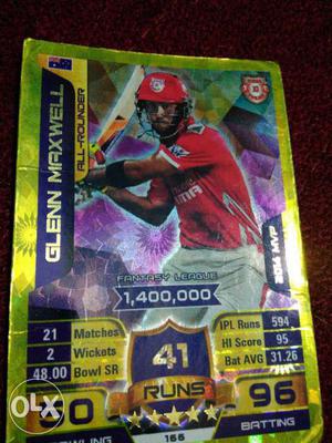 Glenn Maxwell Australia Cricket Trading Card