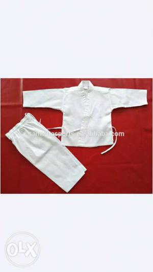 Karate uniforms for all age group. set price is