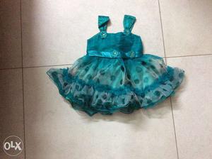 Party wear dress for 6 months baby girl.used