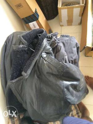 Set of 4 jackets leather and others