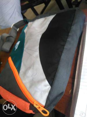 White, Black, And Green The North Face Cross Body Bag