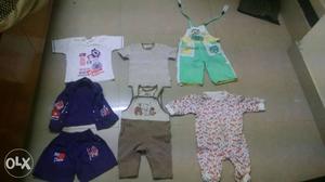 Baby boy clothes for 3-6 months old. Washed once