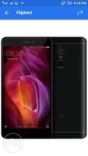 Redmi note 4, 4gb ram, 64 gb rom  mah battery