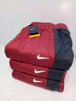 3 Red And Black Nike Shorts
