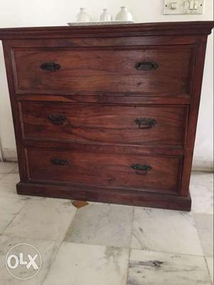 3chest drawer, pure mango wood, 38" height and " width