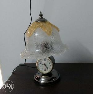 Bed lamp with clock in working condition