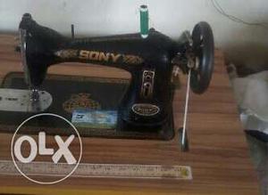 Black And Brown Sony Sewing Machine