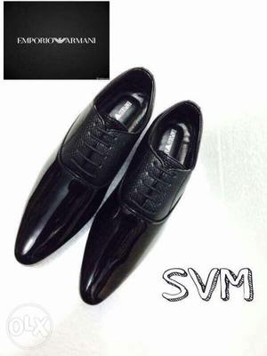 Black Emporio Armani Dress Shoes