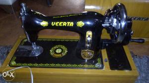 Black Veerta Treadle Sewing Machine