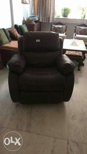 Brown Recliner sofa chair worth  almost new