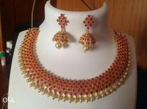 Cz jewellery neck necklaces, each  rs