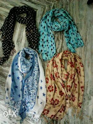 Fancy printed stoles and scarf with lots of color
