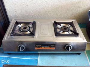 Gas Stove with 2 burners Auto Ignition