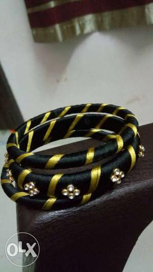 Home made silk thread bangles for sale