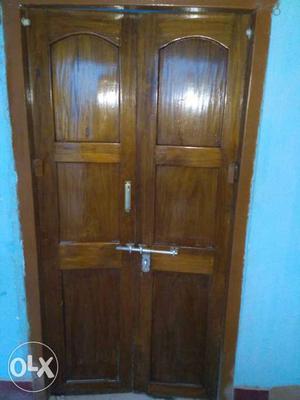 Old teakwood doors with strong quality of