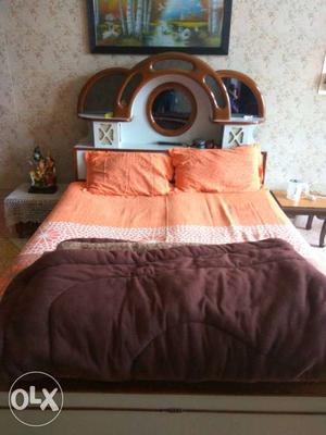 Orange And Brown Bedspread