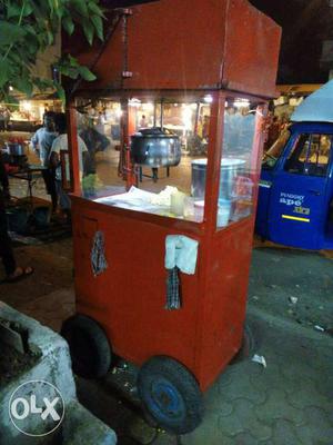 Popcorn machine with gas calender good condition