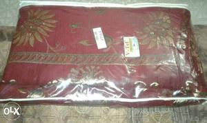 Red Textile In Clear Plastic Pack