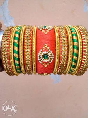 Silk thread wedding collection bangles