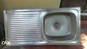 Ss sink with drain board