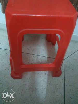 Strong plastic table.