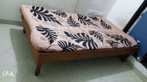 Strong wooden single bed for sale