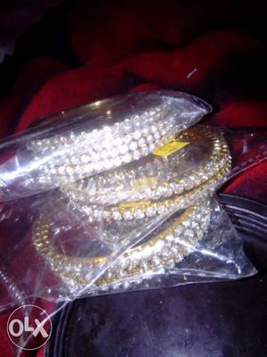 Three Threaded Bangles In Pack
