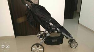 Toddler's Black And Gray Umbrella Stroller