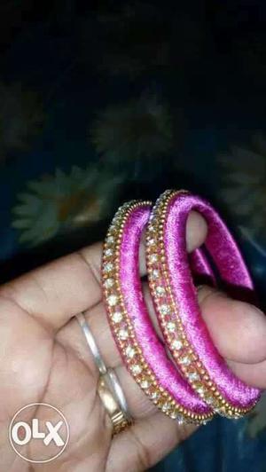 Two Pink Bracelets