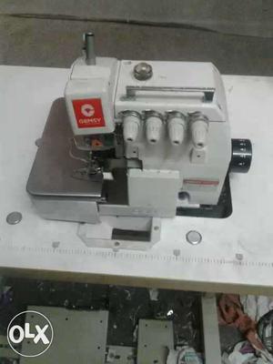 White Overlock Sewing Machine