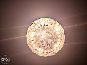White Round Ceiling Light