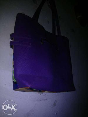 Black And Purple Bag