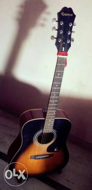 Epiphone DR-100 acoustic guitar with cover and