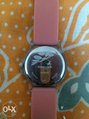 Fastrack pink watch good condition.