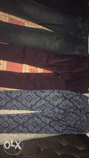 For womens 2 jeans, 1 trouser and 1 jegging for sale. Hardly