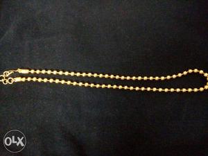 Golden beaded necklace for ladies