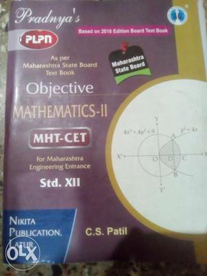 Objective questions for Maths-II MHT-CET (As per