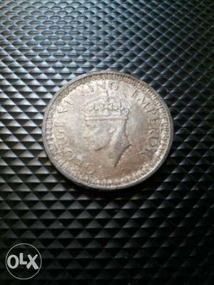 One Rupee Silver coin  - King George VI