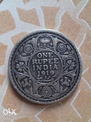 One rupee india  Georgev king emperor