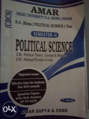 Political science honours 10 year. semester 2.