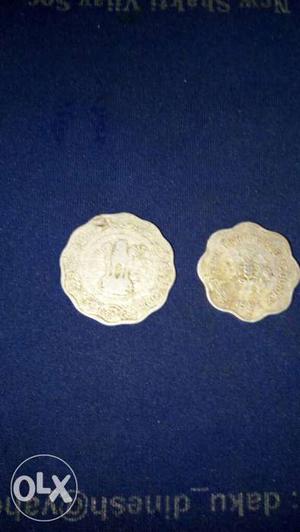 Two Scalloped Silver Coins