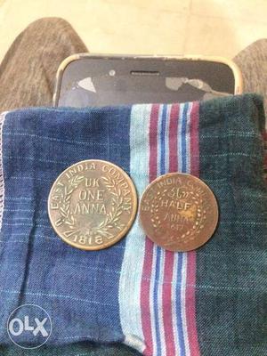 Two antic Coins only in Rs. Price is