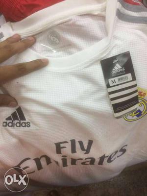 White Fly Emirates Adidas Jersey Shirt all size available