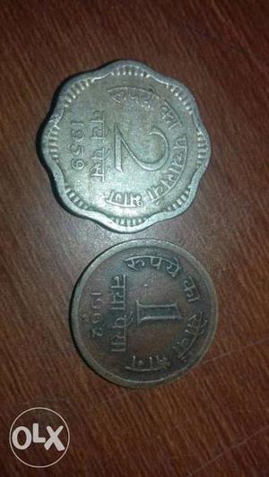 1 And 2 Indian Paise