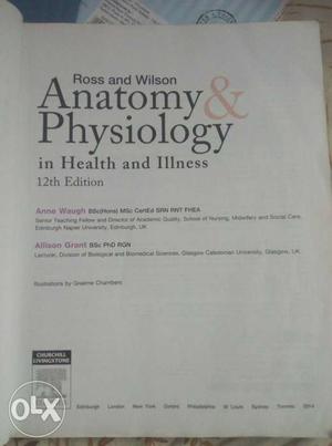 12th edition Anatomy &Physiology Ross and willsion