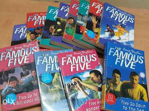 13 unused Enid blyton famous five books at rs 90 each.